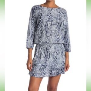 JOIE snakeprint mini dress